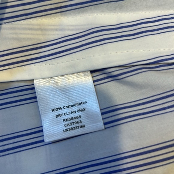 Lewit Blouse Cotton Blue Stripe NWT size S - Picture 6 of 6